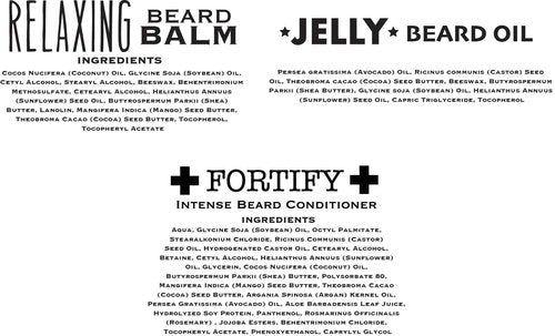Bossman Essentials Beard Kit for Men, Set of 3 - Beard Oil Jelly, Fortifying Conditioner Cream, Beard Balm - Grooming Growth Care Accessories - Gift Set for Men (Gold)