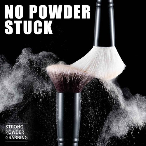 ZAMEL Makeup Artist Real Goat Synthetic Hair Make up Brushes Set, 15 Pcs Deluxe Face& Eye Best Makeup Brush set Ultra Soft Dense Flat Foundaiton Powder Blush Concealer Blending Eyeshadow Brush