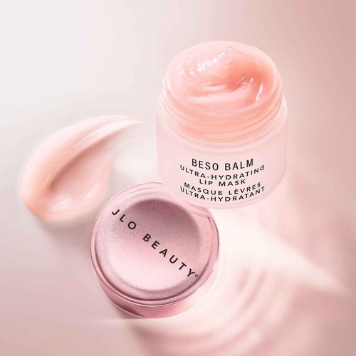 JLO BEAUTY Lip Mask, Vanilla Scented, Ultra Hydrating Lip Gloss Finish, Helps Visibly Plump, Smooth & Soften, Daytime or Overnight Sleeping Mask to Moisturize Flaky, Dry Lips, Beso Balm, 3 Pack