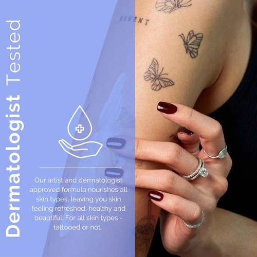 Proteya Tattoo Daily Moisturizing Lotion | Hydrating Daily Tattoo Care w/Niacinamide and Hyaluronic Acid to Enhance and Preserve Your Tattoos, 12 oz (2 Pack)