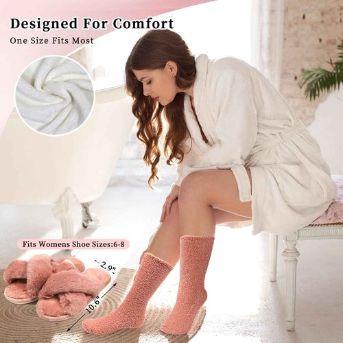 My Novel Things Birthday Gifts For Women, Bathrobe Set With Silky Satin Sleep Mask, Spa Robe and Slippers set, Scented Candle Self Care 7 Pack Set Suitable For Christmas Thanksgiven Day Red