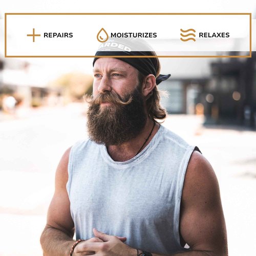 Live Bearded 3-Step Beard Grooming Kit - Wash, Oil and Butter - Made in the USA - All-Natural Ingredients with Shea, Jojoba - Growth Support | Executive Scent - Cedar, Vanilla