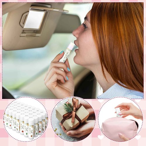 Siifert 50 Pcs Christian Lip Balm Bulk Scripture Bible Verses Lip Balm Christian Gifts for Women Faith Religious Church Party Favor Inspirational Gift for Coworker Staff Employee(Fresh)
