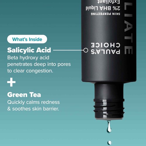 Paula's Choice SKIN PERFECTING 2% BHA Liquid Salicylic Acid Exfoliant-Facial Exfoliant for Enlarged Pores, Wrinkles & Fine Lines, Suitable for Blackhead-Prone Skin, Fragrance-Free