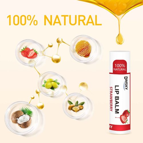 DMSKY 108 Pack Lip Balm, Natural Lip Balms Bulk with Vitamin E and Coconut Oil, Moisturizing Lip Balms for Chapped Lips, Bulk Lip Balm for Women-12 Flavors