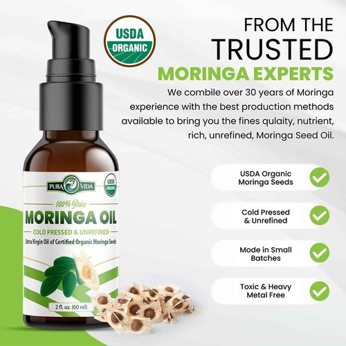 100% Natural Ingredients Moringa Oil Body Butter for Dry Skin with Vitamin A, C, and E And Single Origin Moringa Oil: Experience 100% Purity and USDA Certified Organic