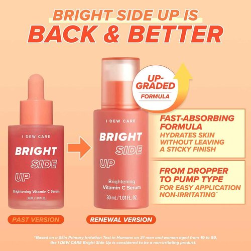 I DEW CARE Vitamin To Glow Pack + Bright Side Up Brightening & Hydrating Vitamin C Serum with Niacinamide Bundle