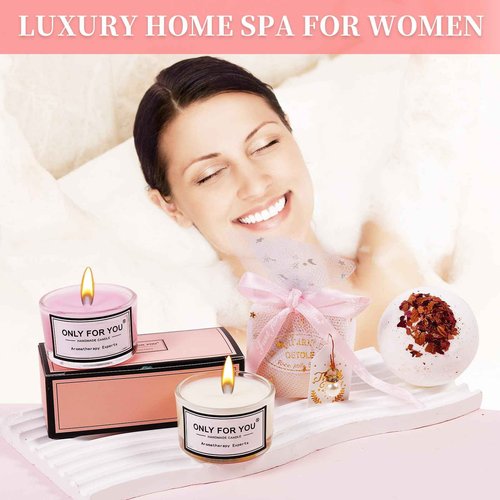 Birthday Gifts for Women: Get Well Gift Baskets for Women Spa Gift Basket Self Care Kit for Mom Her Sister Wife Girlfriend Best Friend Colleague - Christmas Valentine's Day Gift Idea