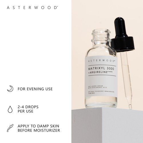 Asterwood Matrixyl 3000 with Argireline Serum 8 oz + Lip Treatment