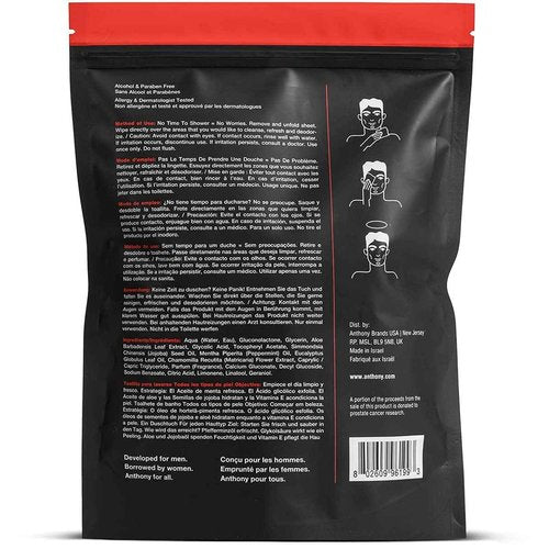 Anthony Wake Up Call, 3 Fl Oz Shower Sheets, 12 Single Pack Sheets