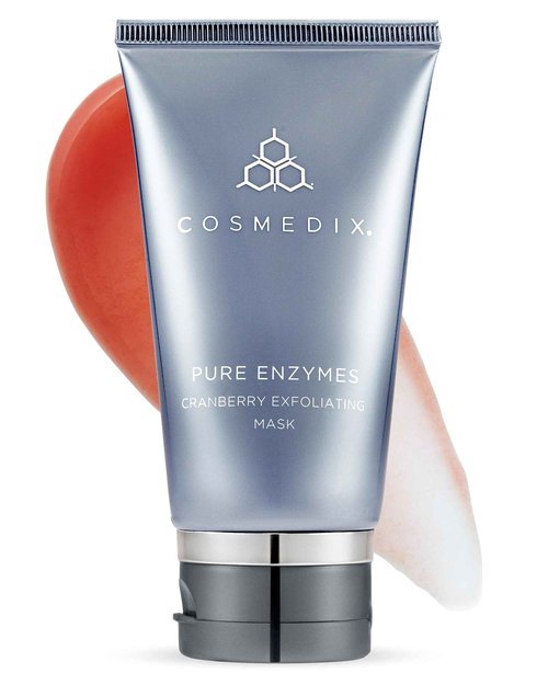 COSMEDIX Pure Enzymes Cranberry Exfoliating Facial Mask Skincare - Nutrient-Rich Hydrating Face Mask Gently Exfoliates Dry & Dull Skin - Moisturizing Skin Care for Softer, Plumper & Radiant Glow