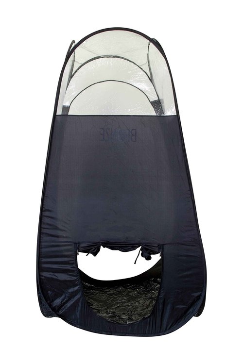 Bronze Tan Pop Up Spray Tan Tent for Professionals - Waterproof Booth With FREE Portable Carrying Case - Self Tanning Black