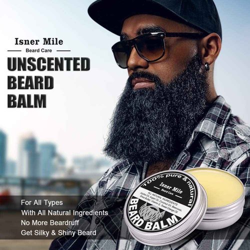 Beard Grooming Kit for Men Care: with Beard Shampoo - Oil - Balm - Brush - Comb - Scissors & Storage Bag, Fathers Day - Christmas - Birthday Gifts for Men, Stocking Stuffers for Him/Boyfriend/Husband