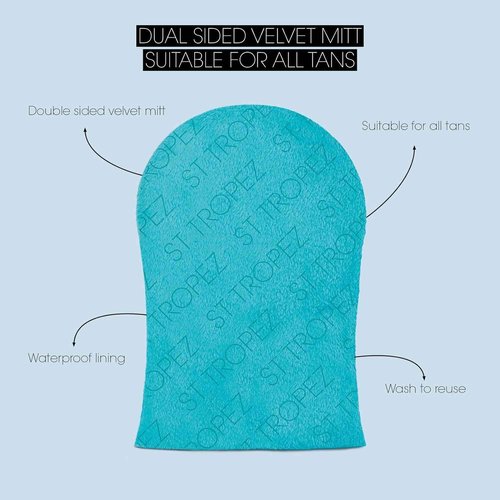 Bundle of St.Tropez Double-Sided Luxe Velvet Applicator Mitt + St. Tropez Self Tan Classic Bronzing Mousse 8oz