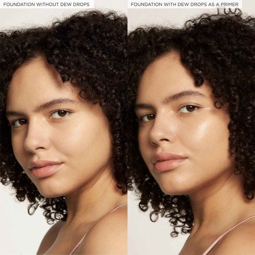 Glow Recipe Watermelon Glow Niacinamide Dew Drops - Hydrating & Illuminating Makeup Primer for Dewy, Glass Skin - Hyaluronic Acid Serum for Face Brightening, Plumping, & Highlighting (40 ml + 15 ml)