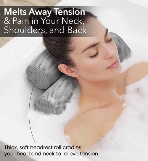 Everlasting Comfort Bath Pillow & Arm Rest Pad Bundle - Elevate Your Bath and Desk Experience