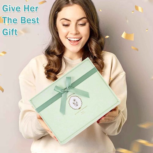 Birthday Gifts for Women, Mother's Day Gift Basket, Ocean Relaxing Spa Gifts Basket Care Package / Luxury Coral Towel, Unique Self Care Gifts Get Well Soon Gifts Idea for Mom Her Friends Sister Wife