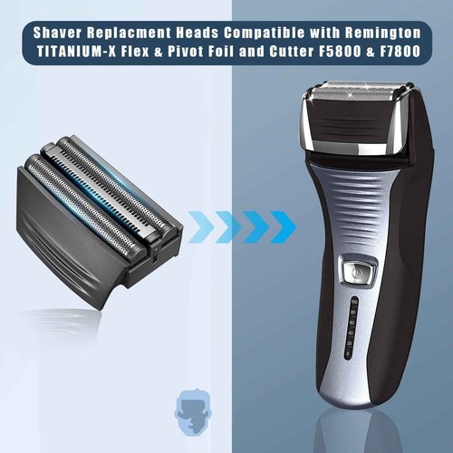 Shaver Replacment Heads,Shaver Replacment Foil Compatible with Remington TITANIUM-X Flex & Pivot Foil and Cutter F5800 & F7800 (4 Packs)