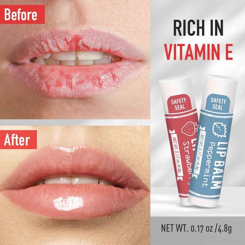 AZEN 240 Pack Lip Balm, Natural Lip Balm Bulk, Lip Care Product, Christmas Stocking Stuffers, Christmas Gifts for Women Girls - 10 Flavors