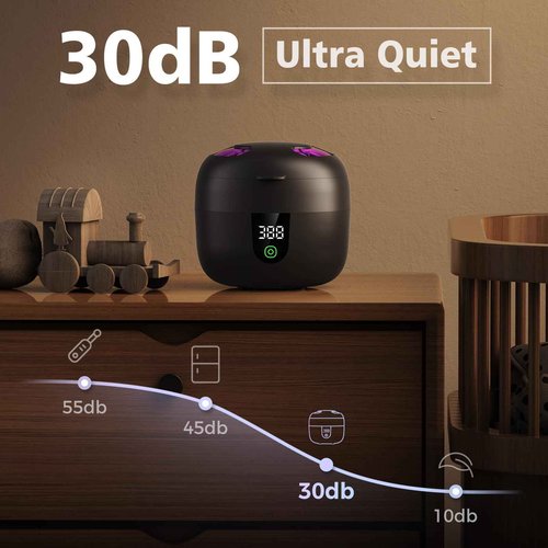 New Ultrasonic Retainer Cleaner Machine with Removable Inner Tank for Aligners, Mouth Guards, Jewelry – 180ml Capacity, 45kHz Ultrasonic Cleaner, 3 Modes, Digital Timer, Smart Pause & Quiet to 30dB
