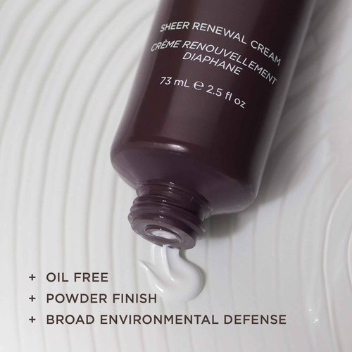 COLLEEN ROTHSCHILD Sheer Renewal Cream | Oil-free Formula | 24 Hour Weightless Hydration | Minimizes Appearance of Wrinkles | Promotes New Cell Turnover | Powder Finish (2.5 fl oz)