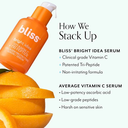 Bliss Complete Radiance Skincare Set - Vitamin C Serum, Hydrating Toner & Brightening Moisturizer - Anti-Aging, Dark Spot Reduction, Skin Brightening & Hydration - Clean, Vegan & Cruelty-Free - 3 Pack