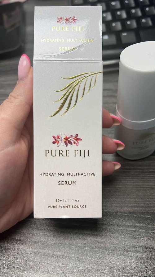 Pure Fiji Multi-Active Serum for Face and Skin, Anti-Aging Vitamin C Serum for Face and Daily Moisturizer, Anti Wrinkle Facial Serum, 1 Ounce