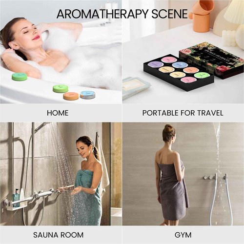 ZIAKEAU Shower Steamers Aromatherapy 16 Packs Christmas Gifts for Women Shower Bombs Relaxation Gifts for Women Shower Essentials Ideal Self Care & Stress Relief Gifts