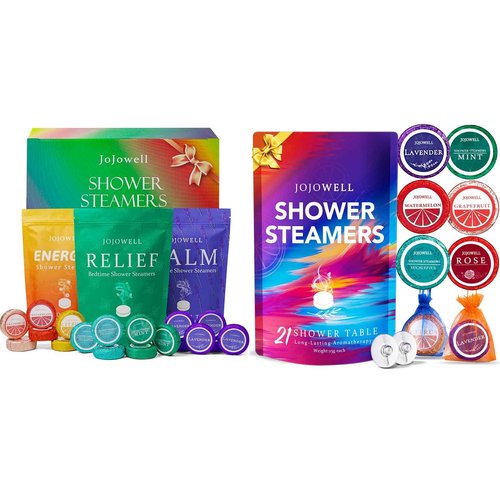 Shower Steamers Aromatherapy - 39 Packs Shower Bombs Birthday Gifts for Women,Gifts for Mom, Wife, Organic Essential Oils Stress Relief, Christmas Gifts Stocking Stuffers for Women