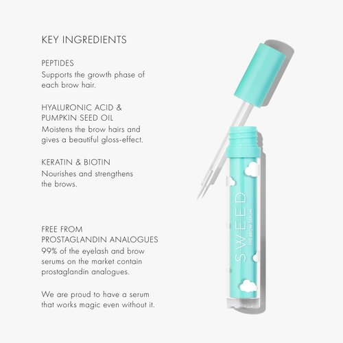 SWEED - The Brow Serum | Peptides, Biotin, Keratin | Vegan, Cruelty-Free, Clean Beauty (0.10 fl oz | 3 ml)