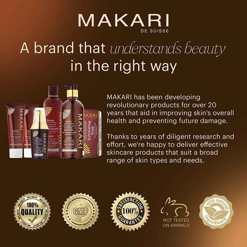 MAKARI Exclusive Active Intense Radiance Bundle: Exfoliating Soap & Tone Boosting Glycerin for Brightening, Even Skin Tone & Radiance