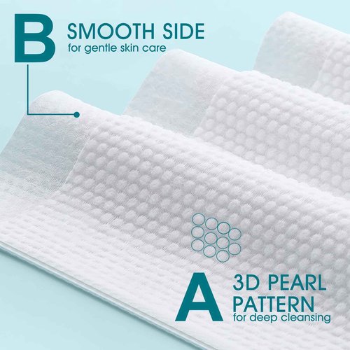 9 PACK XL Disposable Face Towel, 10 * 12 Inches Face Towels Disposable, Extra Thick, 450 Count Cleansing Facial Towel Dry Wipes