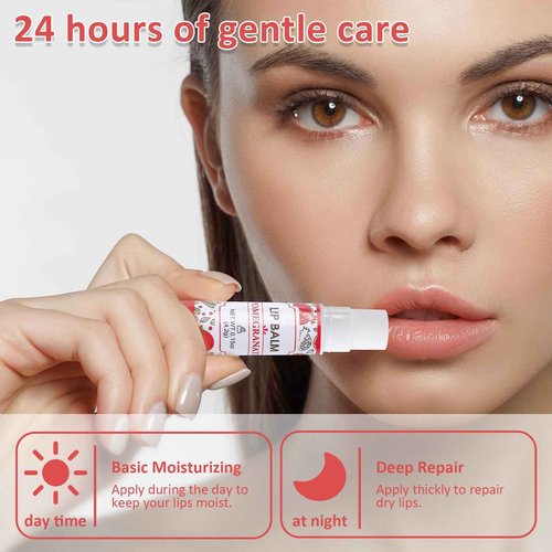 VISRIE 64 Pack Lip Balm, Natural Lip Balm Bulk with Vitamin E and Coconut Oil, Bulk Moisturizing Lip Balms for Dry Lips-16 Flavors