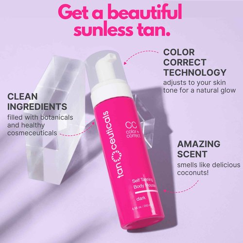Tanceuticals Mousse Self Tanning Kit, Dark Shade