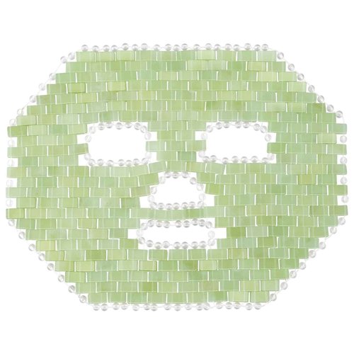 gemshan Jade Mask,100% Natural Stone Jade Sleep Mask Skincare Massage Tools for Puffy Eyes Dark Circles