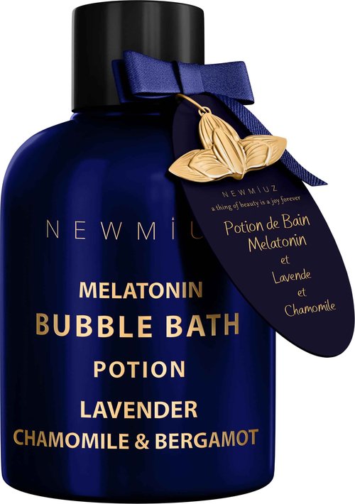 Deep Sleep Melatonin Bubble Bath - Long Lasting Foaming Bubbles - Moisturizing - Lavender Chamomile Bergamot - Relaxing Stress Relief - Calming Self Care Spa Gift for Birthday Christmas