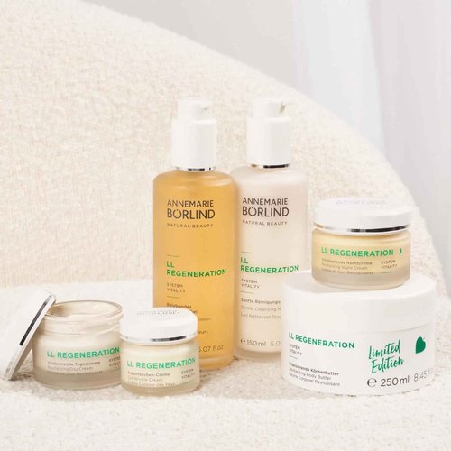 ANNEMARIE BÖRLIND - LL REGENERATION Revitalizing Day Cream - Natural Vitamin C E and Retinoid Anti Aging Face Cream for Visibly Firmer and Wrinkle Free Skin - Step 3 of 5 - 1.69 Fl Oz.