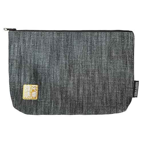 Brocade zipper pouch, lined with Nishijin brocade, size M. (Denimu3)