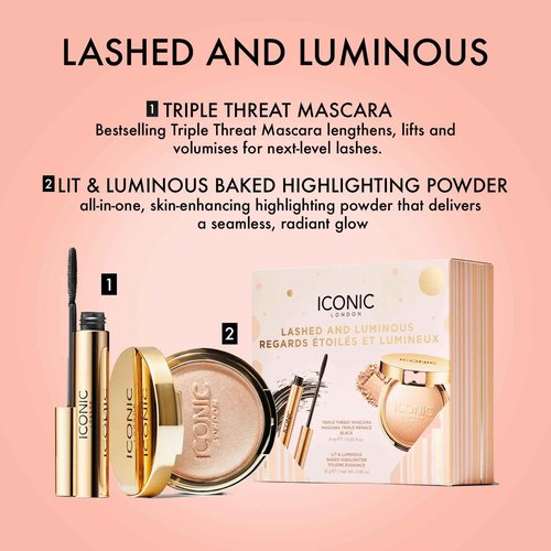 ICONIC LONDON Lashed and Luminous Makeup Gift Set