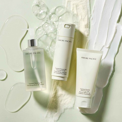AMOREPACIFIC Treatment Enzyme Cleansing Foam | Soothing Korean Face Cleanser with Hyaluronic Acid and Green Tea Enzymes, 4.2 fl. oz.