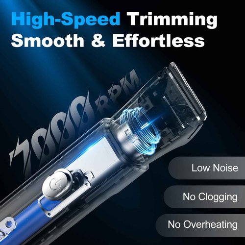 REYOLL Body Hair Trimmer for Men: Manscape Electric Razor, Versatile Hair Trimmer for Groin, Beard, Nose/Ear Hair, Waterproof & USB-C Rechargeable,Travel Lock,Christmas Gifts for Men