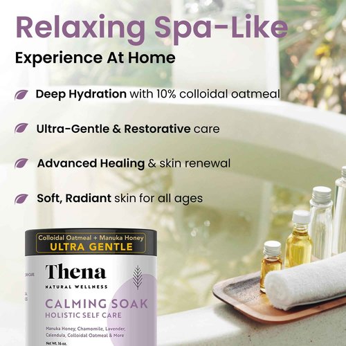 Thena Organic Sitz Bath Soak and Organic Calming Bath Soak Bundle