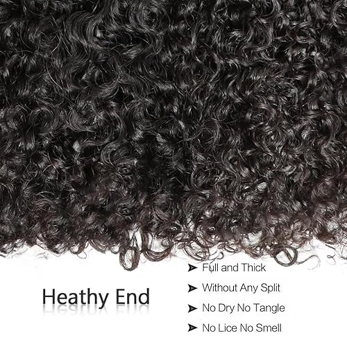 VIPbeauty 3C4A Burmese Curly Human Hair Bundles 24 Inch 1 Curly Bundles Unprocessed Burmese Raw Hair Extension Real Human Hair 16A Natural Color