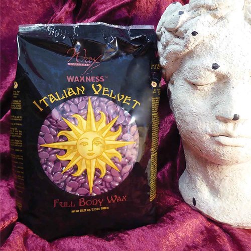 Waxness Italian Velvet Full Body Hard Wax 2.2 Pound / 1 kg Pack of 2