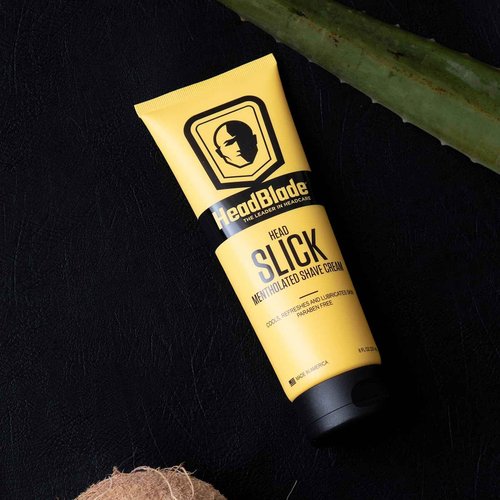 HeadBlade HeadSlick Shave Cream 8 oz for Smooth Head shaving for Bald Men, Helps with Irritation, Redness, & Razor Burn (3pk)