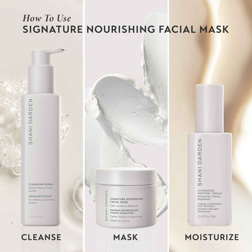 SHANI DARDEN SKIN CARE Signature Nourishing Facial Mask, A Nourishing Bentonite Clay Mask for Soothing Face Redness and Irritation with Colloidal Oatmeal and Squalane, 2.1 fl oz