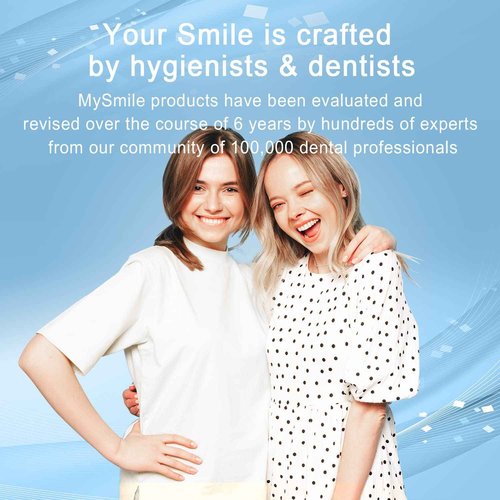 MySmile Teeth Whitening Kit for Sensitive Teeth with LED Light, 10 Min Non-Sensitive Fast Teeth Whitener, 6 Carbamide Peroxide Teeth Whitening Gel, Enamel Safe