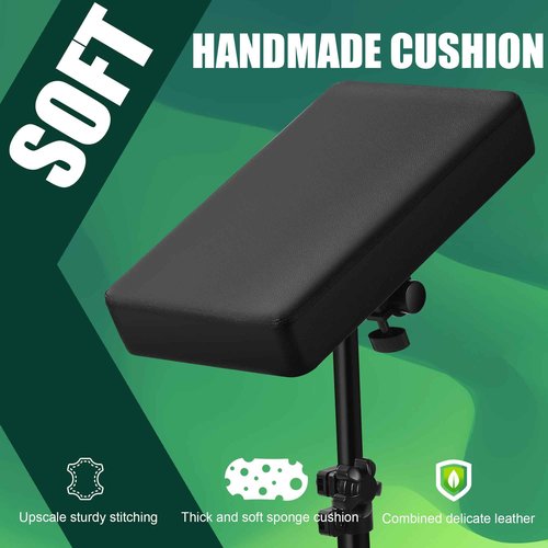 BARBALL Tattoo Arm Rest with Adjustable Height, Armrest for tattooing with Thickened Soft Sponge Pad for Tattoo Studio