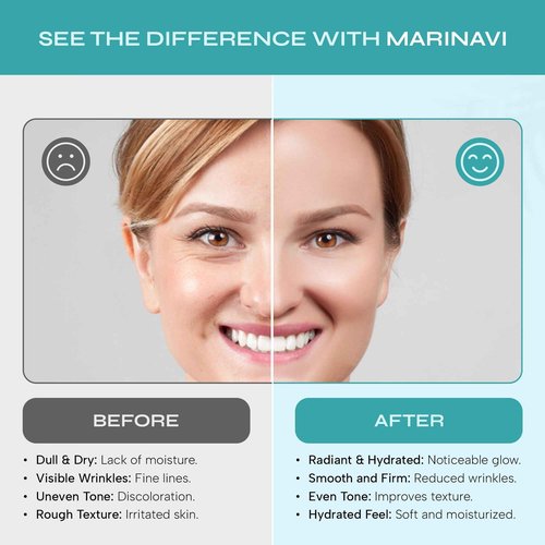 Marinavi - Sleeping Overnight Cream for Skin care - Anti-Aging Overnight Cream - Natural Skincare - Overnight Face Mask - Anti-Wrinkle Skincare - Hydrating, Soothing, & Healing
