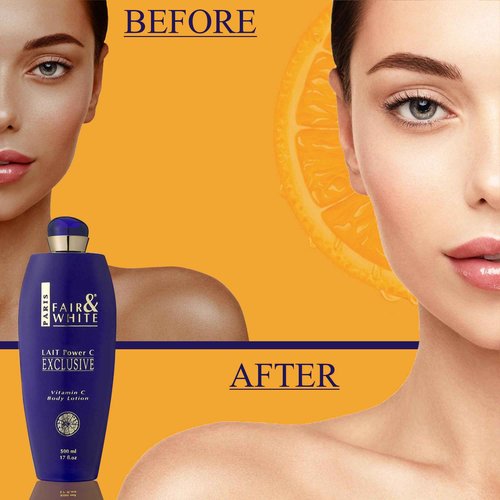 FAIR & WHITE Exclusive Body Lotion with Pure Vitamin C, 500ml / 17fl.oz